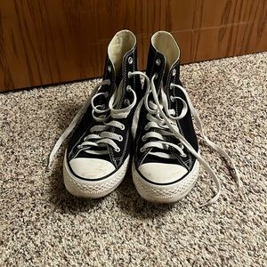 Chuck Taylor All Star Converse High Tops Black Size 9